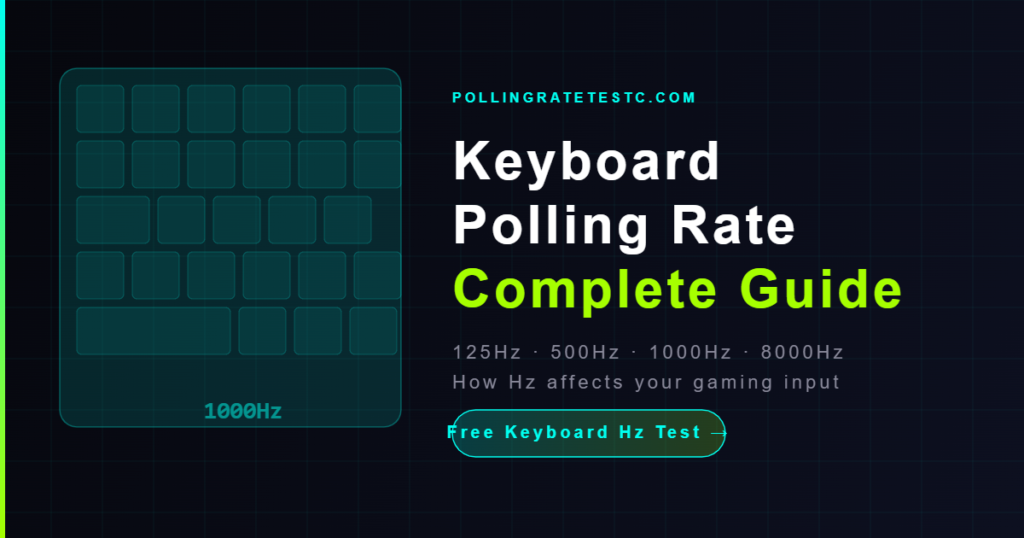 Keyboard polling rate complete guide — 125Hz vs 1000Hz vs 8000Hz comparison